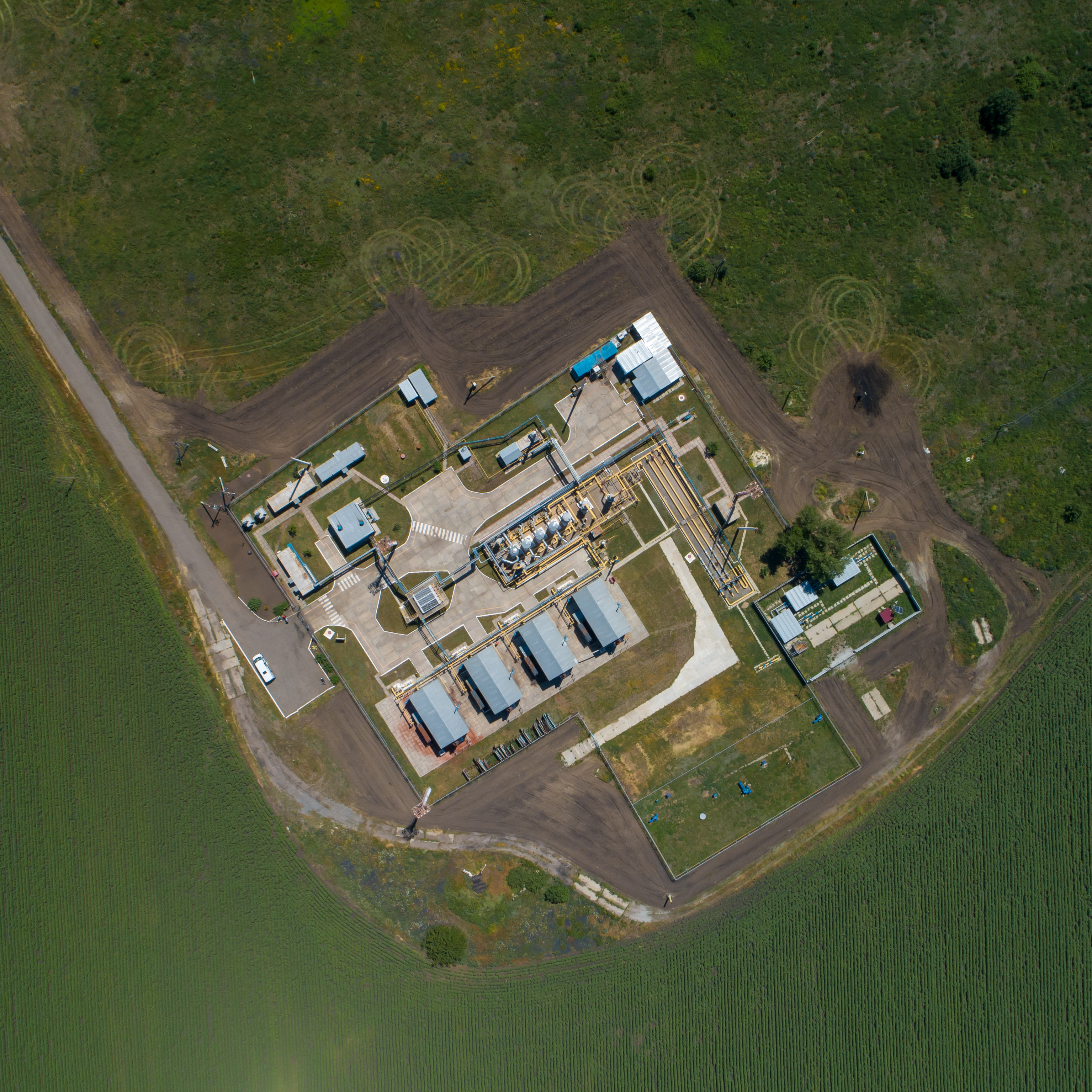 Lokaal microgrid van bovenaf